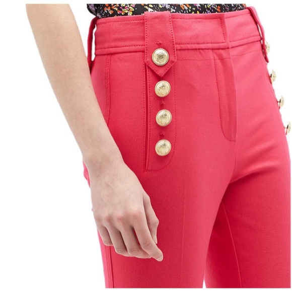 NWT,Derek Lam10Crosby
Cropped Flare pant hot  pink - Picture 3 of 17